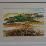 Dourdoge Series no.2, watercolour and ink on paper,framed 33cm x 43cm.